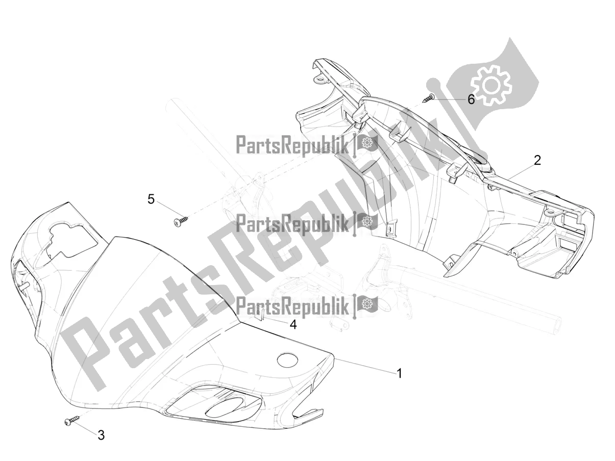 Alle onderdelen voor de Stuurbedekkingen van de Aprilia SR Motard 50 2T Metca 41 2021