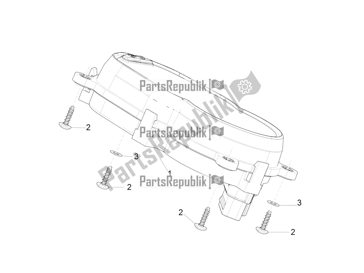 Toutes les pièces pour le Combinaison De Compteurs - Cruscotto du Aprilia SR Motard 50 2T Metca 41 2021