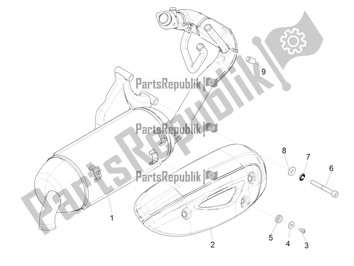 Toutes les pièces pour le Silencieux du Aprilia SR Motard 50 2T Metca 41 2021