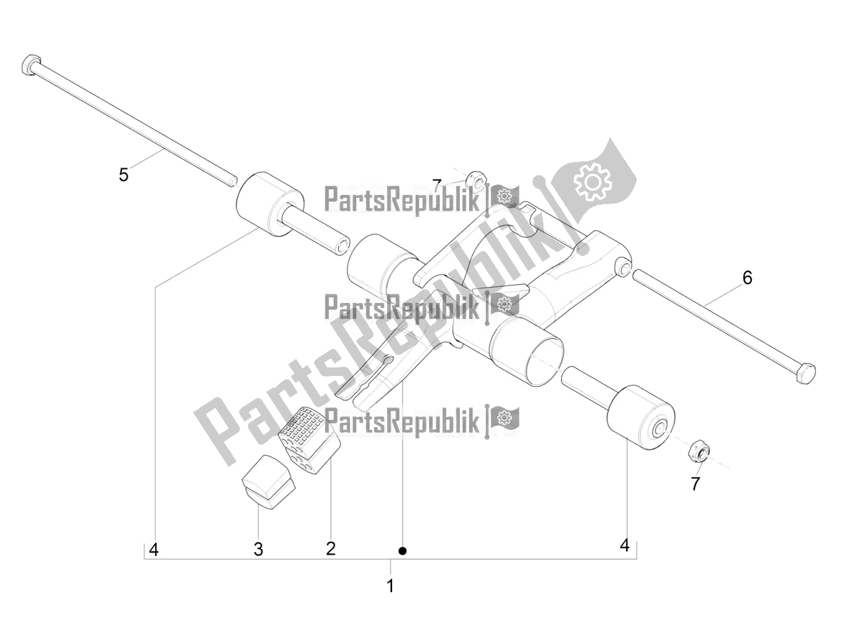 Alle Teile für das Schwingender Arm des Aprilia SR Motard 50 2T Metca 41 2021