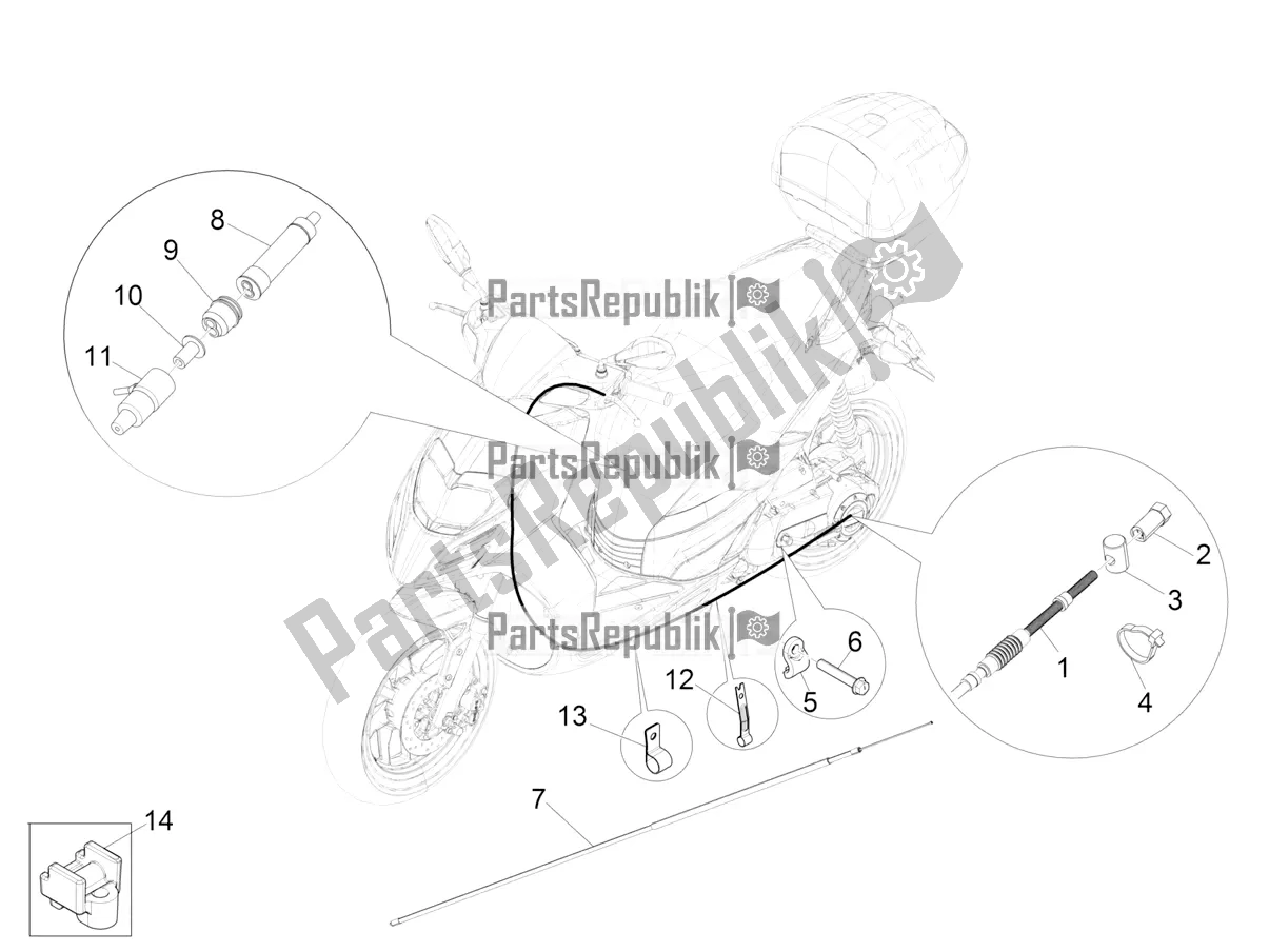 All parts for the Transmissions of the Aprilia SR Motard 50 2T Metca 41 2021