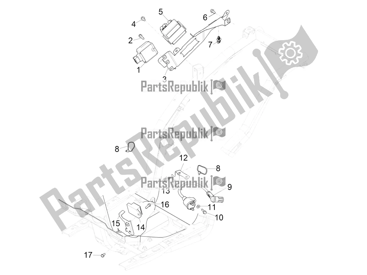 Wszystkie części do Regulatory Napi? Cia - Elektroniczne Jednostki Steruj? Ce (ecu) - H. T. Cewka Aprilia SR Motard 50 2T Metca 41 2021