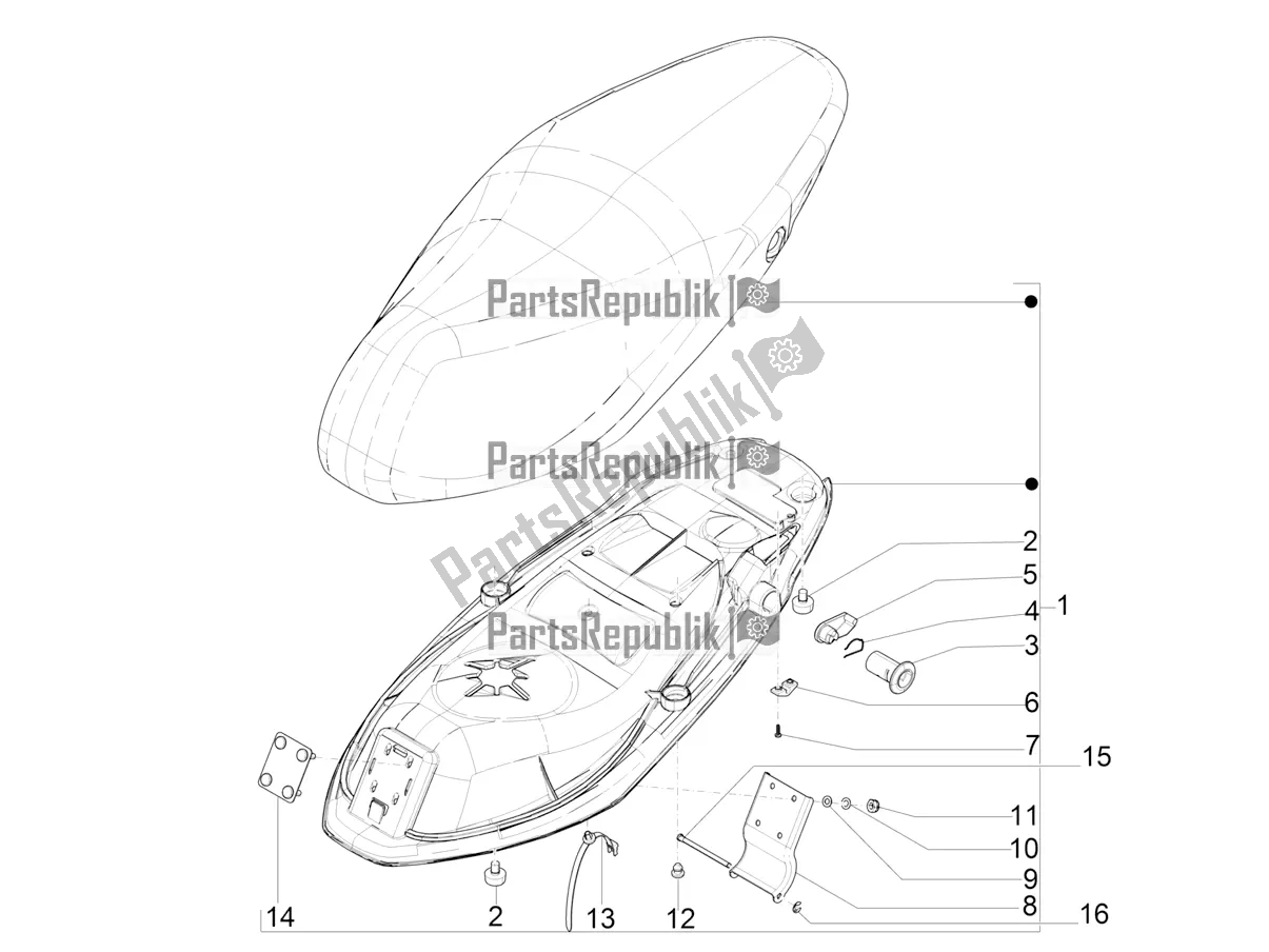 Toutes les pièces pour le Selle / Sièges du Aprilia SR Motard 50 2T Metca 41 2022