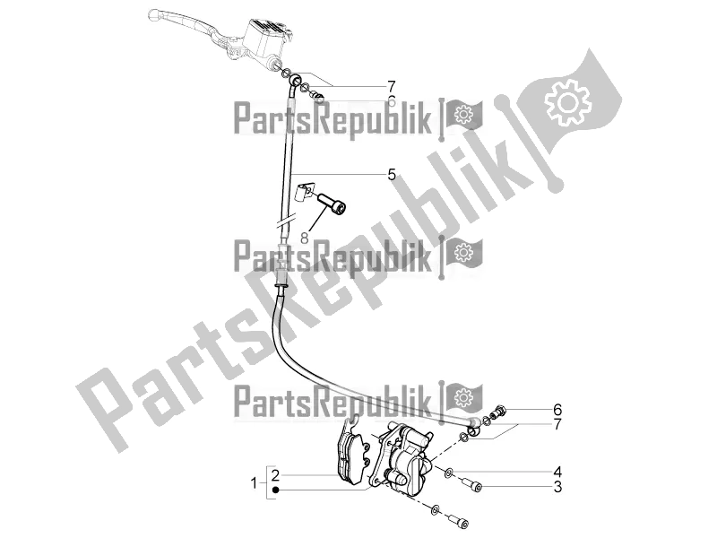 Toutes les pièces pour le Tuyaux De Freins - étriers du Aprilia SR Motard 50 4T 4V 2018