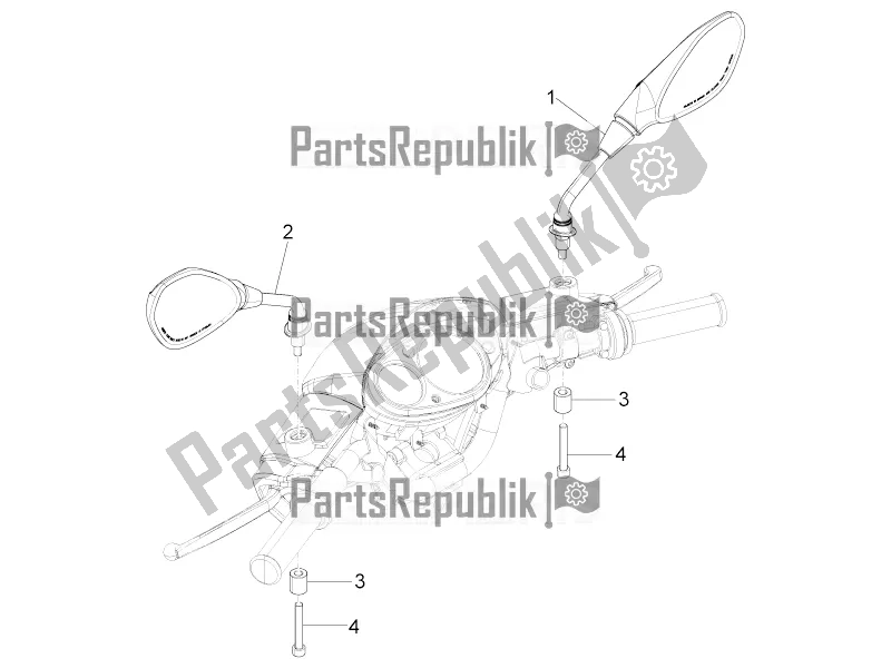 Toutes les pièces pour le Miroir (s) De Conduite du Aprilia SR Motard 50 4T 4V 2018