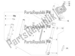 widelec / rura sterowa - zespół łożyska układu kierowniczego