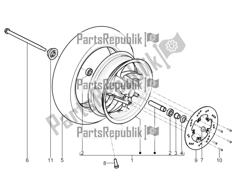 Toutes les pièces pour le Roue Avant du Aprilia SR Motard 50 4T 4V 2018