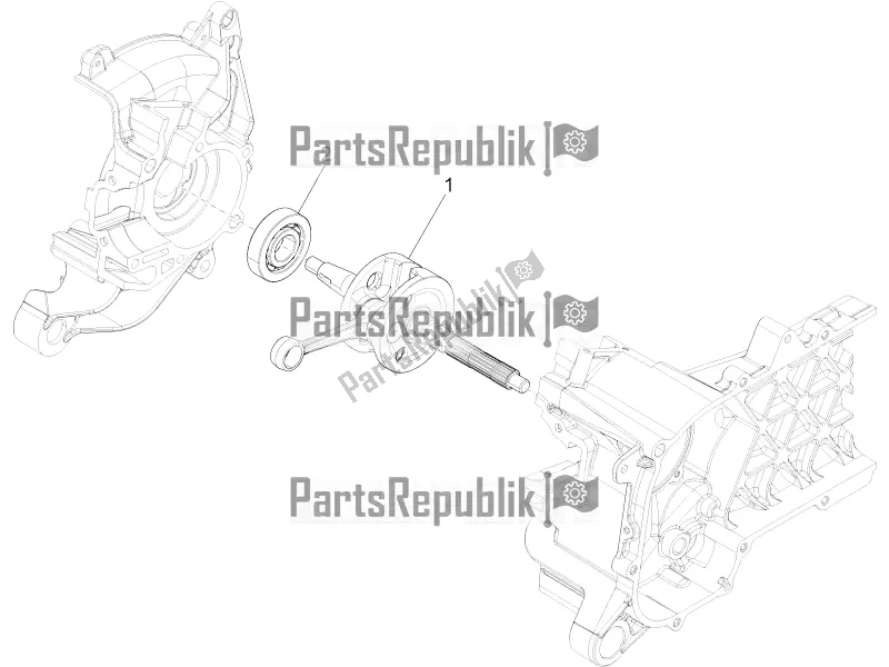 Alle onderdelen voor de Krukas van de Aprilia SR Motard 50 4T 4V 2019