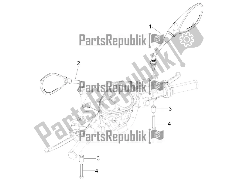 Toutes les pièces pour le Miroir (s) De Conduite du Aprilia SR Motard 50 4T 4V 2019