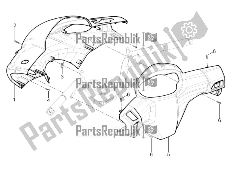 Toutes les pièces pour le Couvertures De Guidon du Aprilia SR Motard 50 4T 4V 2019