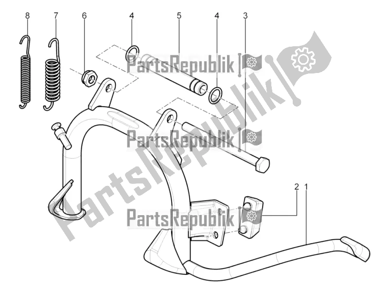 Todas las partes para Soporte / S de Aprilia SR Motard 50 4T 4V 2019