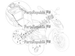 interruttori del telecomando - batteria - avvisatore acustico