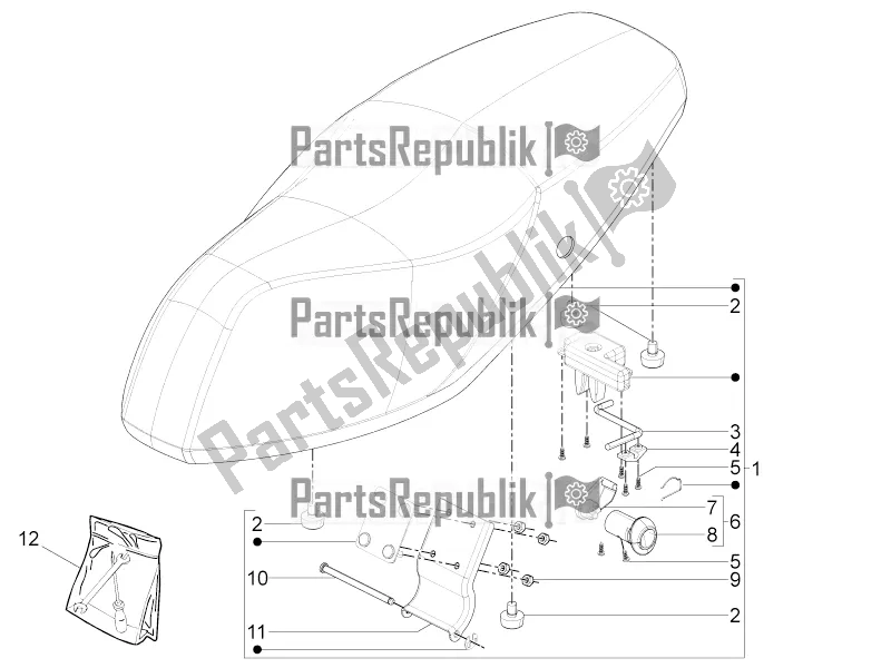 Todas las partes para Silla De Montar / Asientos de Aprilia SR Motard 50 4T 4V 2021