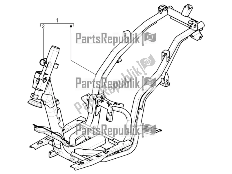 Alle onderdelen voor de Frame / Carrosserie van de Aprilia SR Motard 50 4T 4V 2022