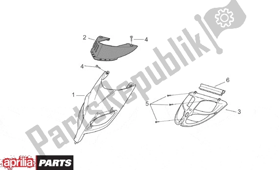 Toutes les pièces pour le Cascade du Aprilia SR Motore Piaggio 555 50 2003 - 2005