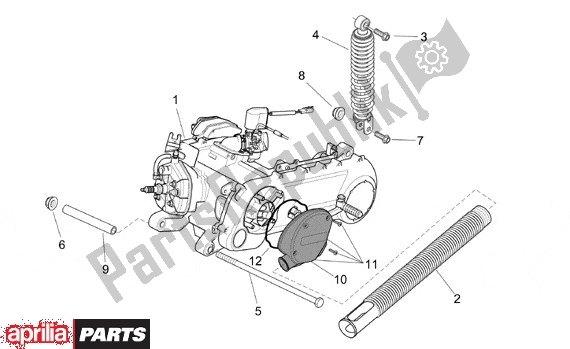 Todas las partes para Motor de Aprilia SR Motore Piaggio 555 50 2003 - 2005