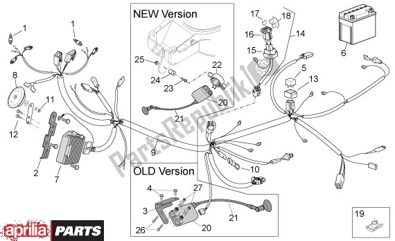 Alle Teile für das Regelaar Bobine des Aprilia SR Motore Piaggio 555 50 2003 - 2005