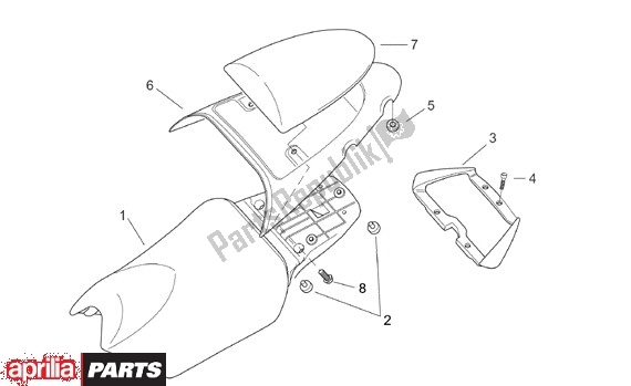 Wszystkie części do Zit Aprilia SR Motore Piaggio 555 50 2003 - 2005