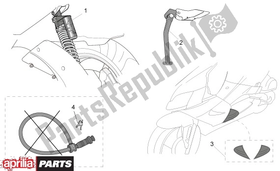 Alle onderdelen voor de Algemeen van de Aprilia SR R Factory 556 50 2004 - 2007