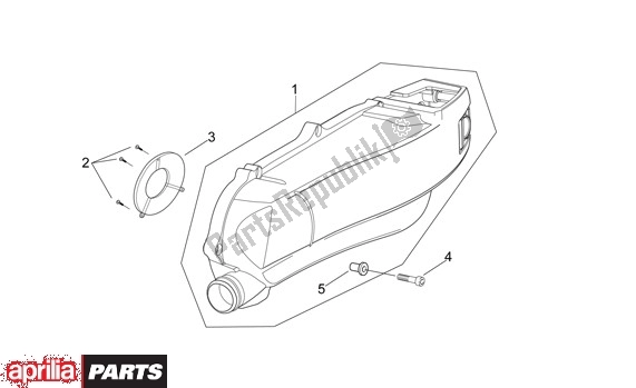 Alle onderdelen voor de Behuizingsdeksel van de Aprilia SR R Factory 556 50 2004 - 2007