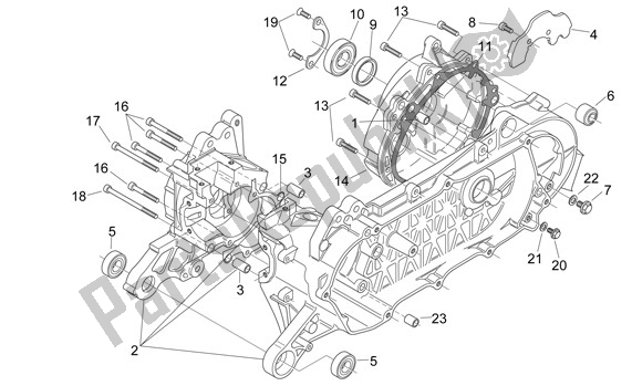 Alle onderdelen voor de Carter van de Aprilia SR R Factory 556 50 2004 - 2007