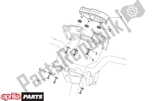 Alle onderdelen voor de Toerenteller van de Aprilia SR R Factory 556 50 2004 - 2007