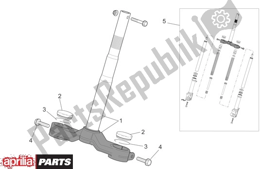 Todas as partes de Vork I do Aprilia SR R Factory 556 50 2004 - 2007