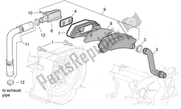 Alle Teile für das Boiti Air Secondaire des Aprilia SR R Factory IE E Carburatore 63 50 2010 - 2011