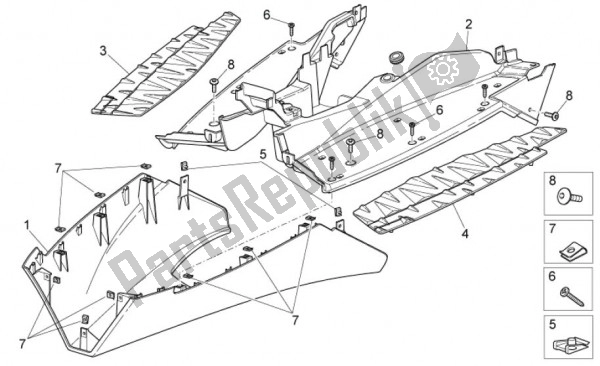 All parts for the Repose Pieds Ii of the Aprilia SR R Factory IE E Carburatore 63 50 2010 - 2011