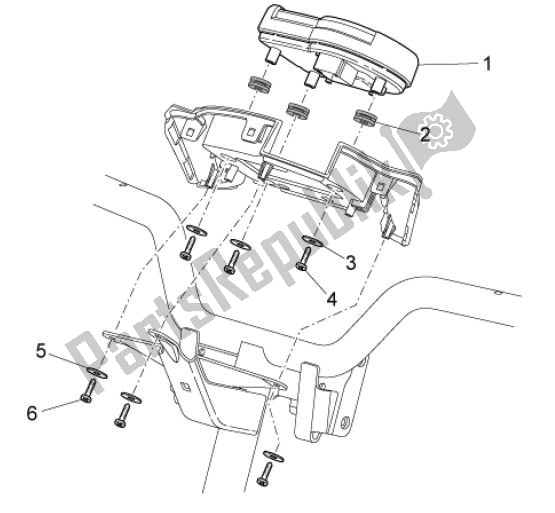 Alle Teile für das Tableau De Bord des Aprilia SR R Factory IE E Carburatore 63 50 2010 - 2011