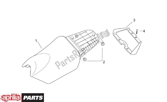 Alle onderdelen voor de Buddyseat van de Aprilia SR Stealth,racing Liquid Cooled 516 WWW 50 1997 - 1999