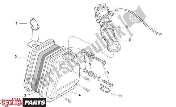 Tutte le parti per il Filterhuis del Aprilia SR Stealth,racing Liquid Cooled 516 WWW 50 1997 - 1999