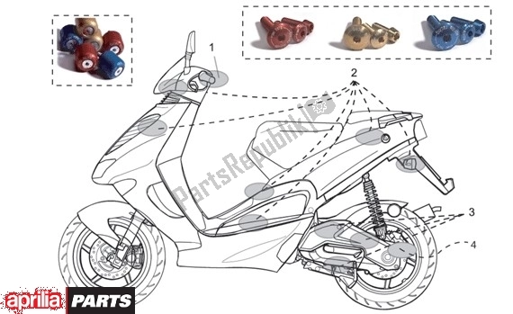 All parts for the Frame of the Aprilia SR Stealth,racing Liquid Cooled 516 WWW 50 1997 - 1999