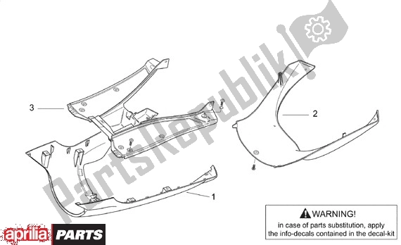 Alle Teile für das Spoiler des Aprilia SR Stealth,racing Liquid Cooled 516 WWW 50 1997 - 1999