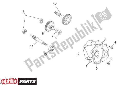 Alle onderdelen voor de Transmissie van de Aprilia SR Stealth,racing Liquid Cooled 516 WWW 50 1997 - 1999