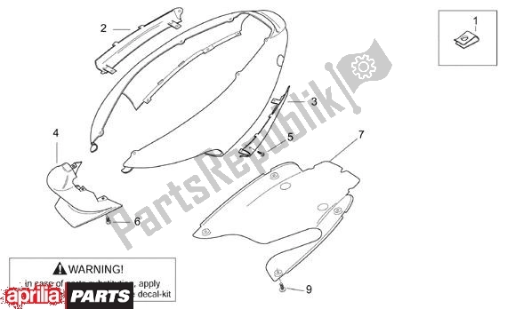 Todas las partes para Verkleding de Aprilia SR Stealth,racing Liquid Cooled 516 WWW 50 1997 - 1999