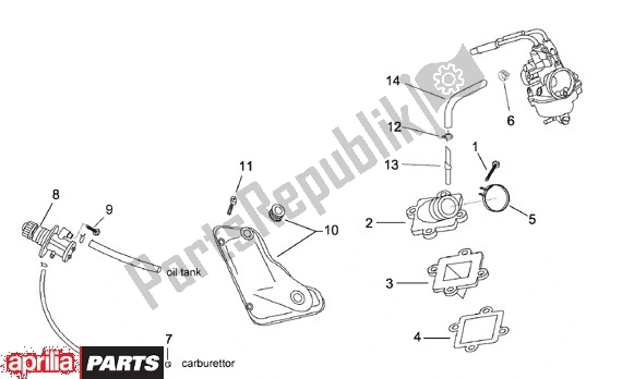 Todas as partes de Voeding Oliepomp do Aprilia SR Stealth,racing Liquid Cooled 516 WWW 50 1997 - 1999