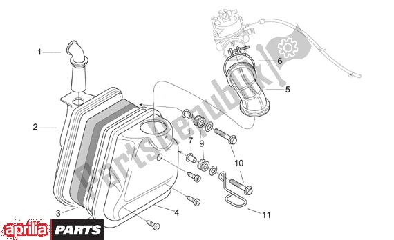 Todas las partes para Air Box de Aprilia SR WWW Aircooled 515 50 1997 - 2001