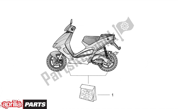 Wszystkie części do Central Body Decal Set Aprilia SR WWW Aircooled 515 50 1997 - 2001