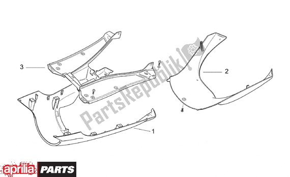 Alle Teile für das Central Body Ii des Aprilia SR WWW Aircooled 515 50 1997 - 2001