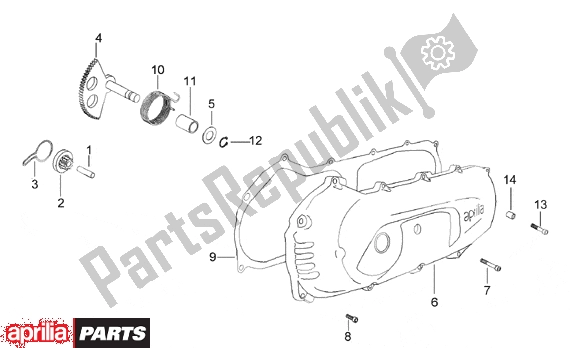 All parts for the Covers of the Aprilia SR WWW Aircooled 515 50 1997 - 2001