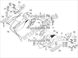 Central cover - Footrests