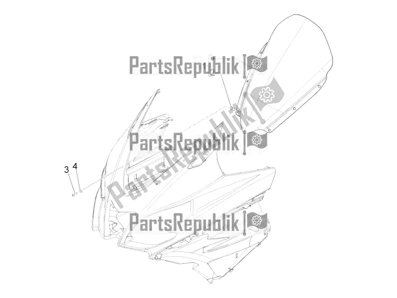 Alle Teile für das Windschutzscheibe - Glas des Aprilia SRV 850 2016