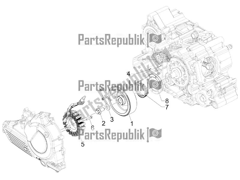 Toutes les pièces pour le Volant Magnéto du Aprilia SRV 850 2017