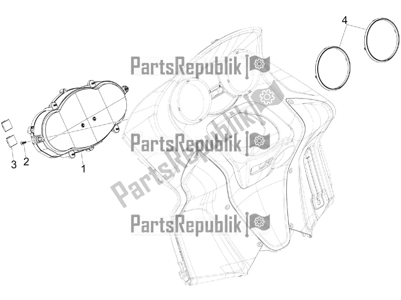 Toutes les pièces pour le Combinaison De Compteurs - Cruscotto du Aprilia SRV 850 2018