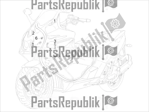 All parts for the Transmissions of the Aprilia SRV 850 2018