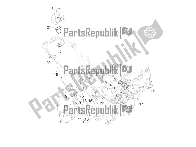 Tutte le parti per il Serrature del Aprilia SRV 850 2019