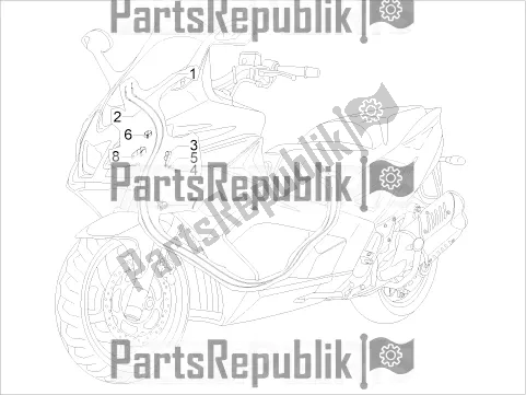 All parts for the Transmissions of the Aprilia SRV 850 2019