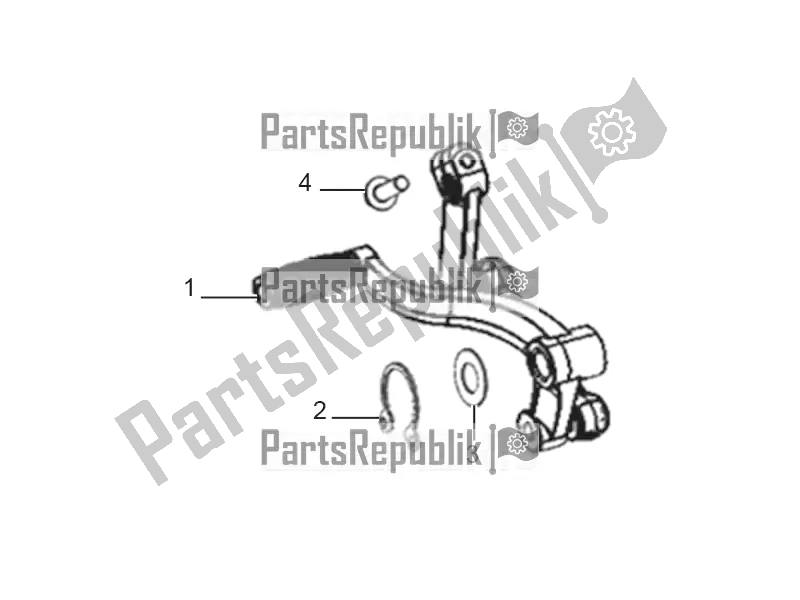 Alle onderdelen voor de Schakelpedaal van de Aprilia STX 150 2018