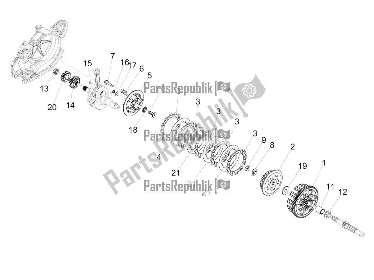 Toutes les pièces pour le Embrayage du Aprilia SX 125 2018